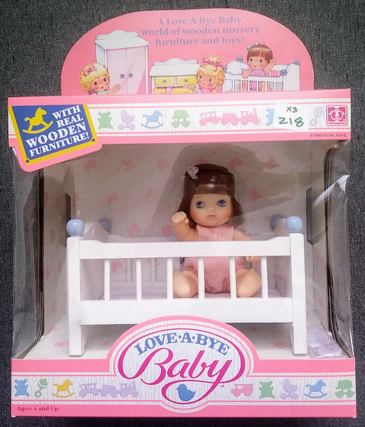 Love-A-Bye Baby Doll - Brunette (with crib)