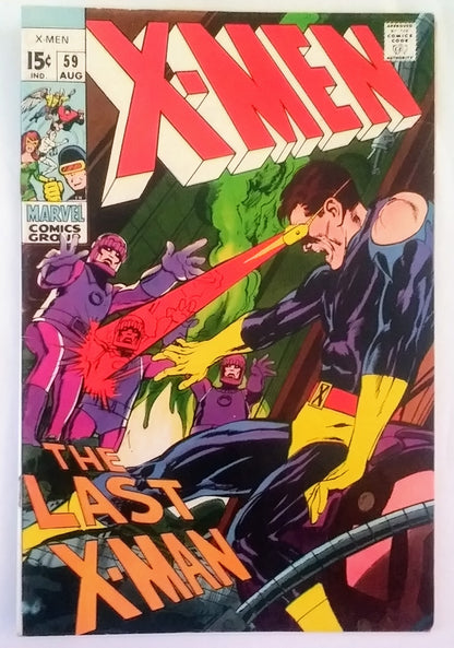 X-Men #059, Marvel Comics (August 1969, VG+)