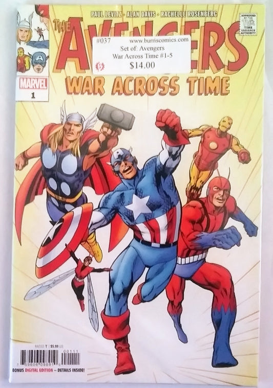 Comic Book Set: Avengers War Across Time #1-5, Marvel Comics