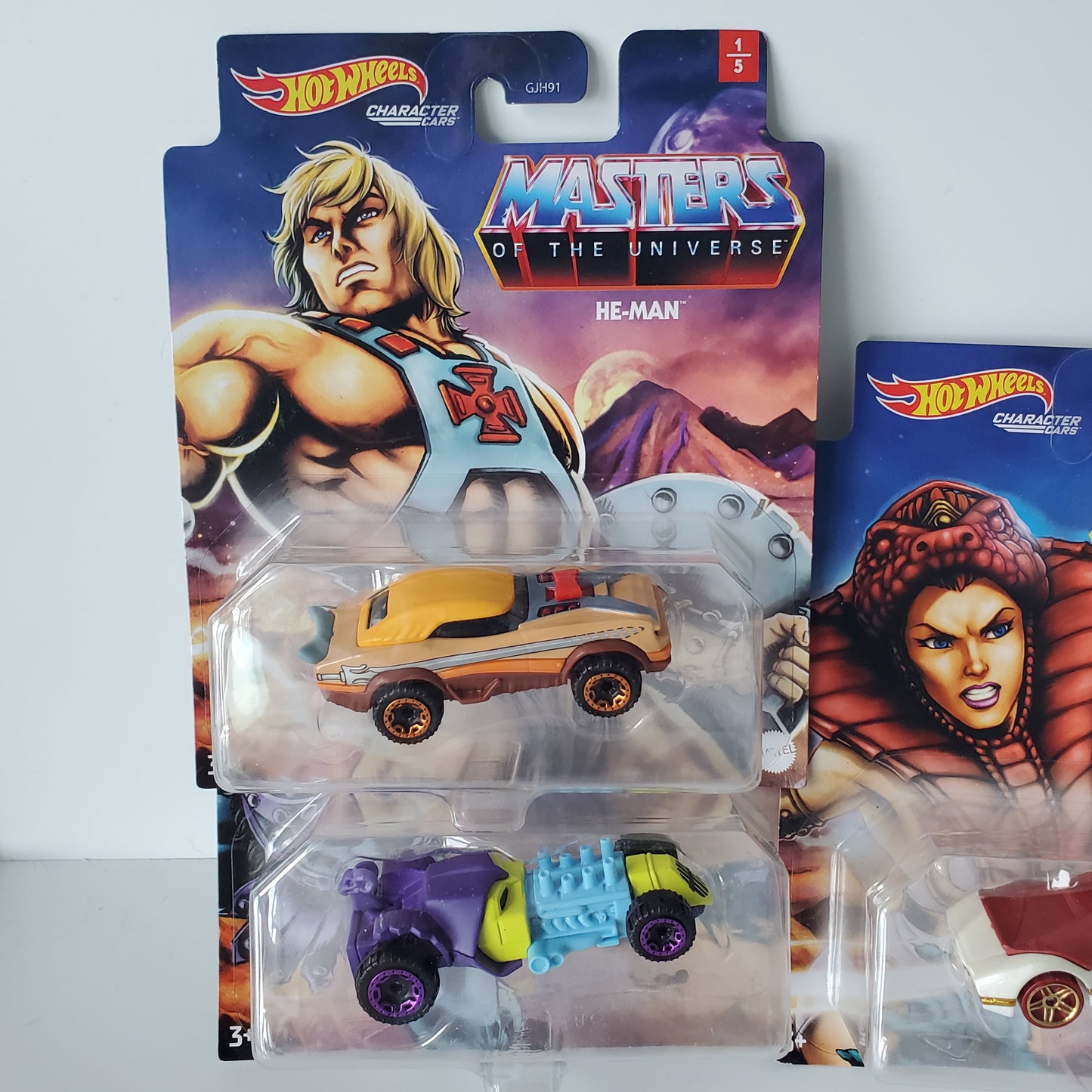 Masters of the Universe Hot Wheels Character Car 5 of 5 Complete