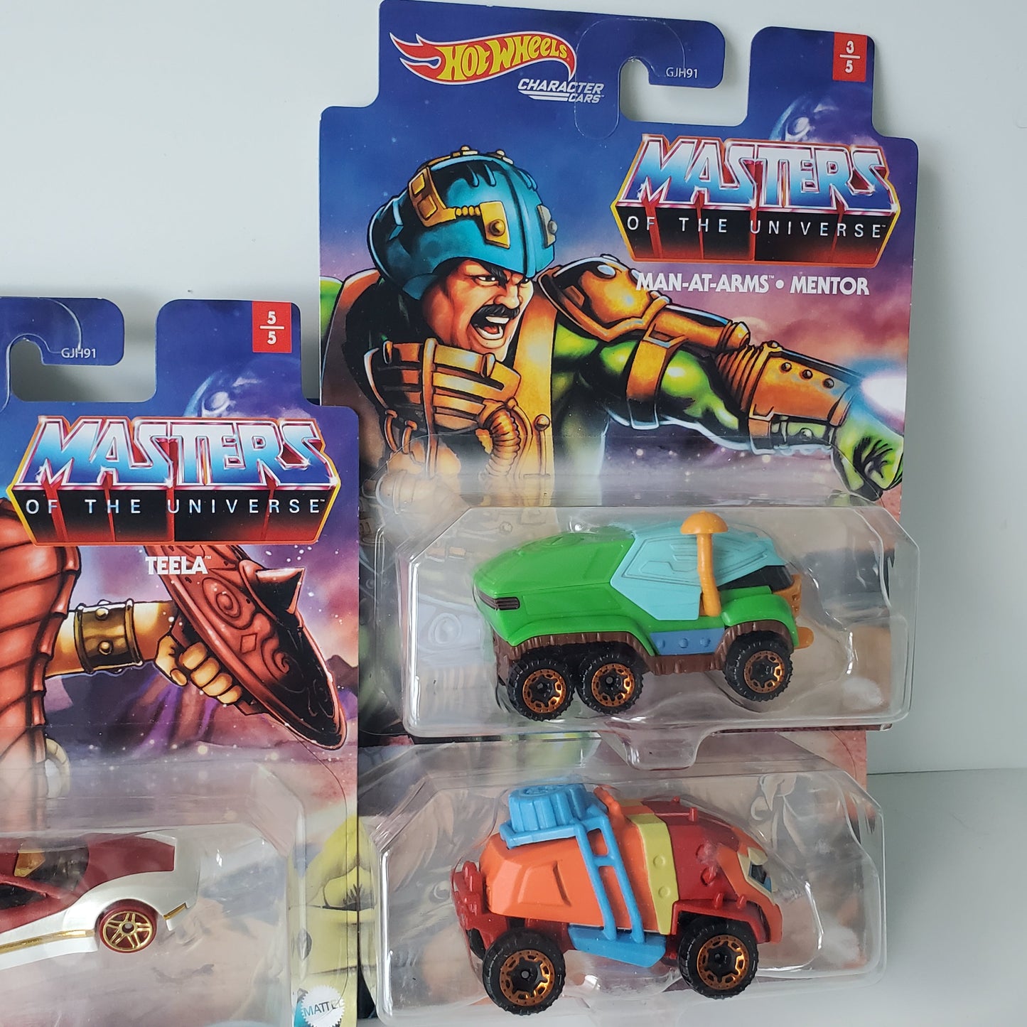 Masters of the Universe Hot Wheels Character Car 5 of 5 Complete
