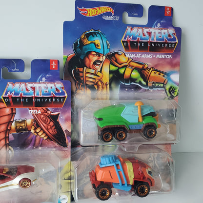 Masters of the Universe Hot Wheels Character Car 5 of 5 Complete