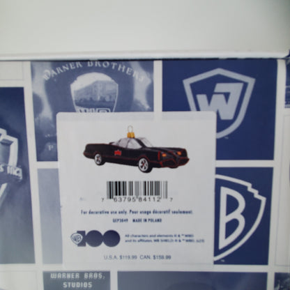 Batman Ornament - 2023 Hallmark Batman TV Series Batmobile Warner Brothers 100th Anniversary