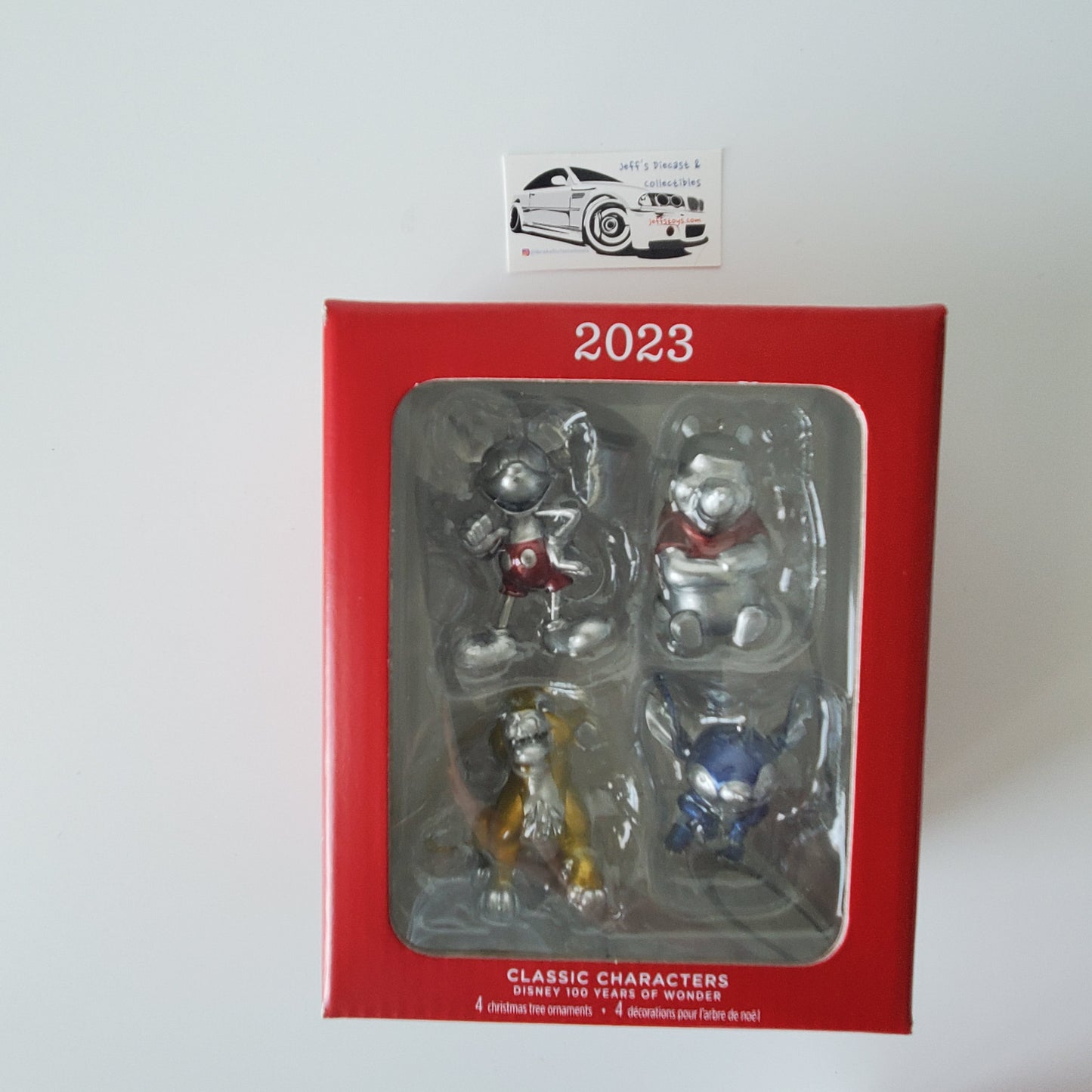 Disney Ornament Set - 2023 Hallmark Disney Classic Characters 100th Anniversary Christmas Ornament Set