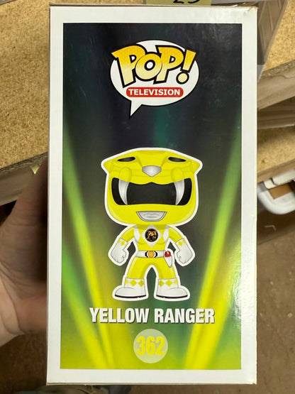 TV Funko Pop! - Yellow Power Ranger #362 Saber Tooth Tiger 2016 Vaulted