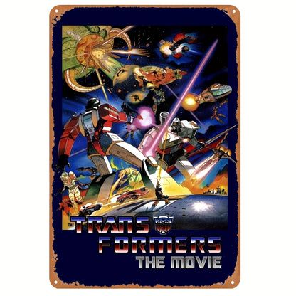 Transformers: The Movie Tin Metal Sign