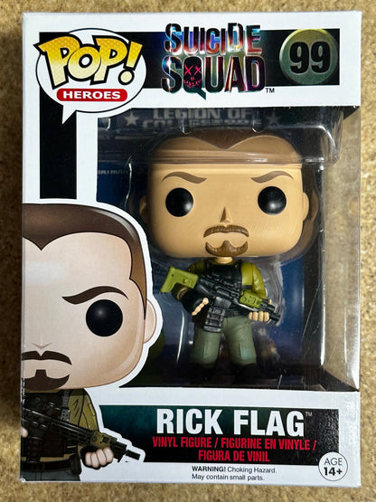 DC Funko Pop! - Rick Flag #99 Suicide Squad 2016 Vaulted