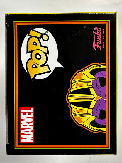 Marvel Funko Pop! - Thanos #909 Avengers Endgame Black Light Target 2022 Exclusive