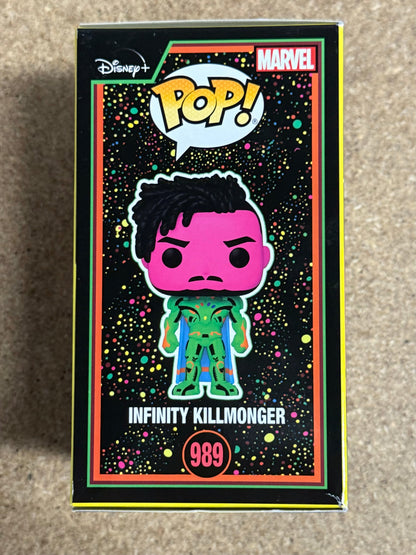 Marvel Funko Pop! - Infinity Killmonger #989 What If? 2022 Exclusive Black Light