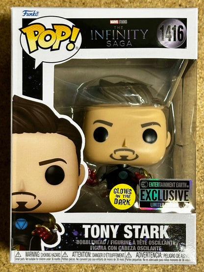 Marvel Funko Pop! - Tony Stark (Mark 42) #1416 Iron Man 3 MCU EE Exclusive Glow