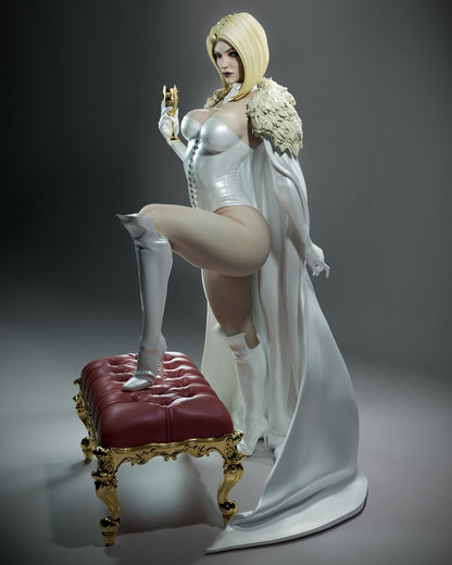 Marvel Comics Statue - Emma Frost "White Queen" (1:6 Scale & Bust, NSFW)