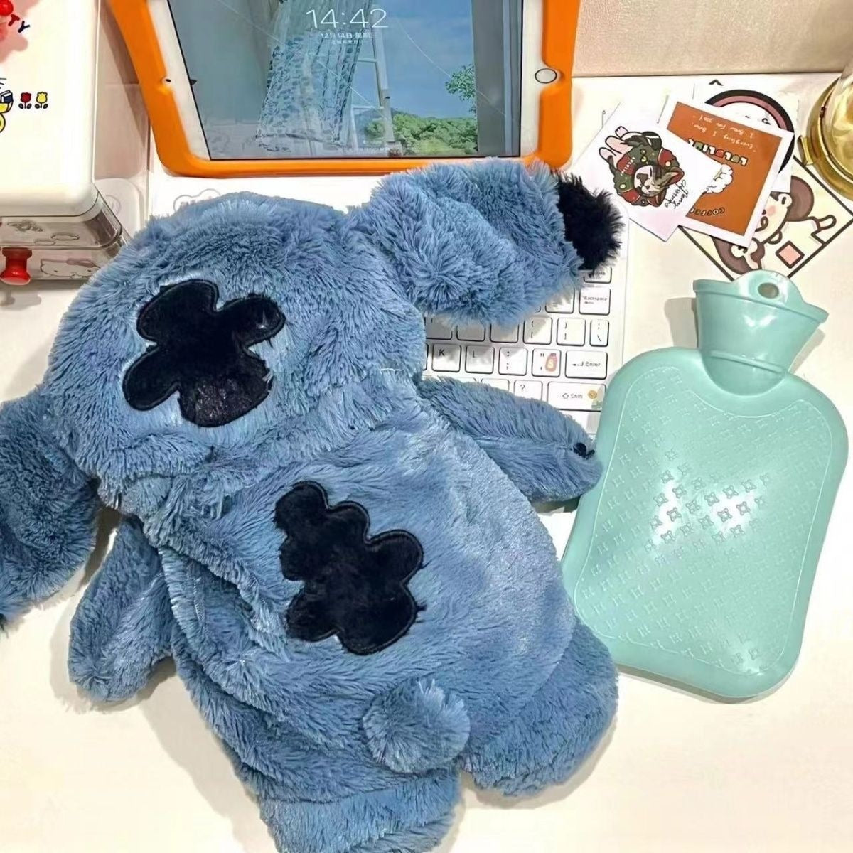 Disney Stitch plush hand warmer with hot water bottle - Select Figures