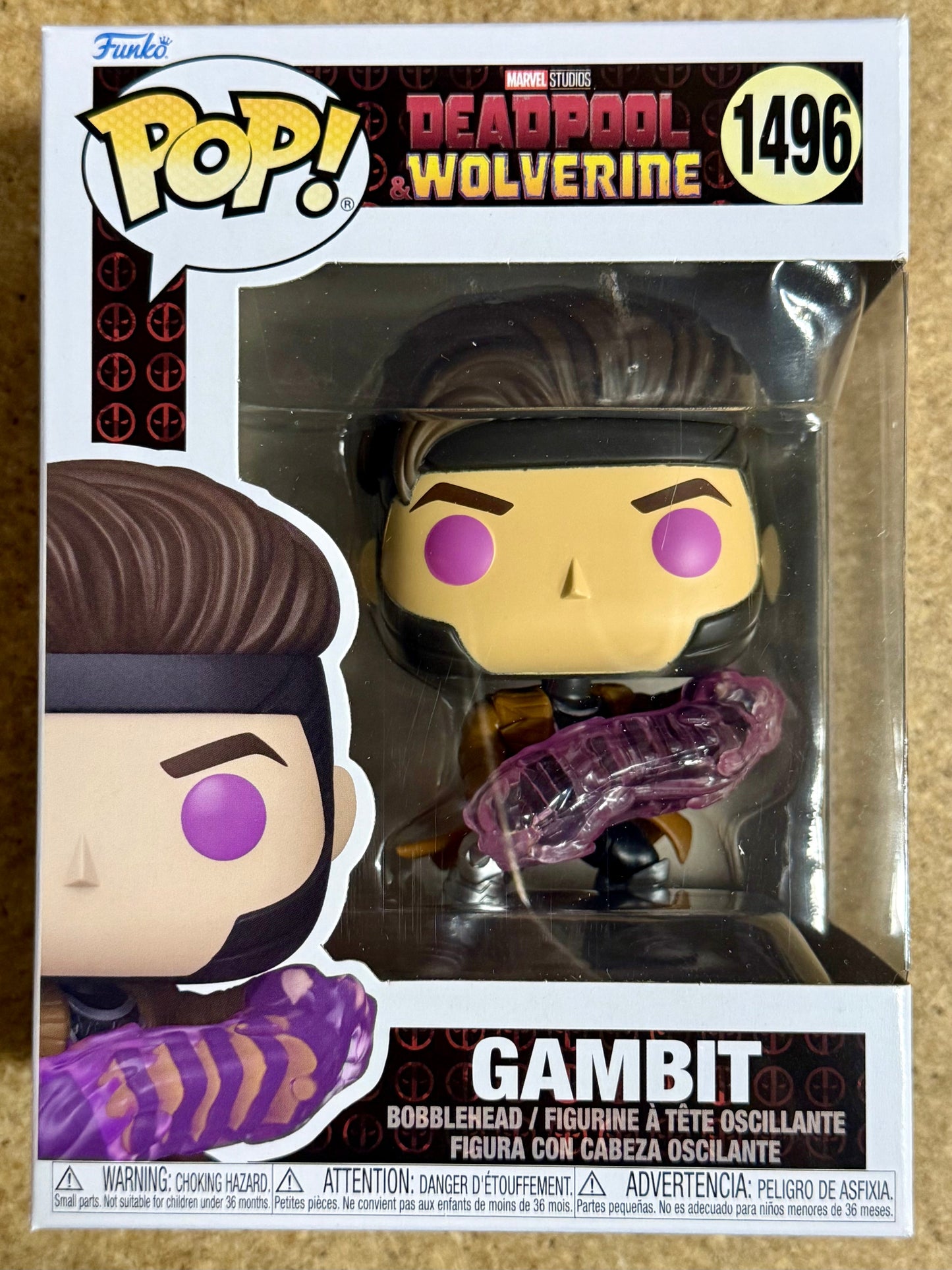 Marvel Funko Pop! - Gambit With Cards #1496 MCU Deadpool & Wolverine 2024