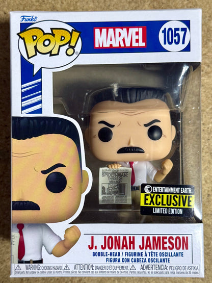 Marvel Funko Pop! - J. Jonah Jameson W/ Newspaper Spider-Man #1057 EE Exclusive