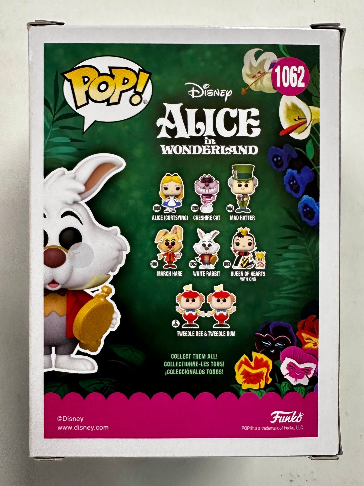Disney Funko Pop! - Flocked White Rabbit #1062 Alice In Wonderland 2021 Exclusive