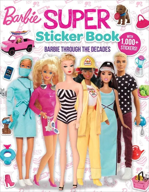Barbie Paperback Book - Super Sticker Book: Through the Decades