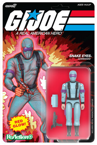 G.I. Joe Reaction Figure Wv 06 - Snake Eyes Rd Glw Crys Poison