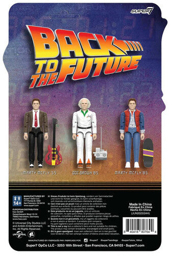 Back to the Future Figure -  ReAction+ Wv1 Marty McFly '85 3¾-inch Retro Action Figure