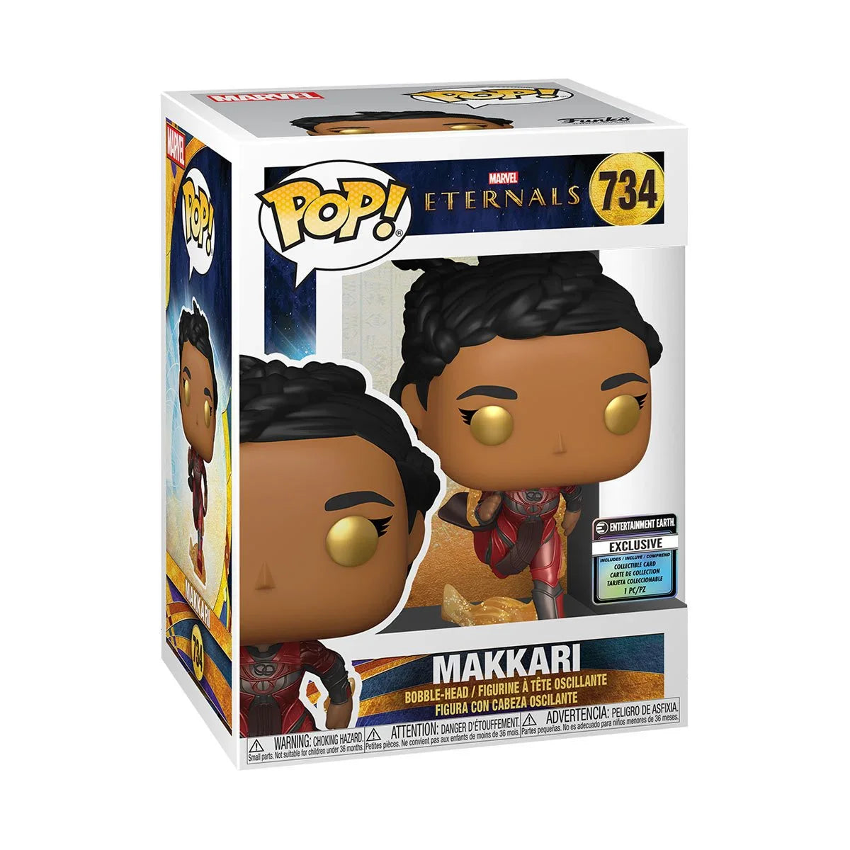 Marvel Funko Pop! - Eternals - Makkari with Collectible Card - Entertainment Earth Exclusive