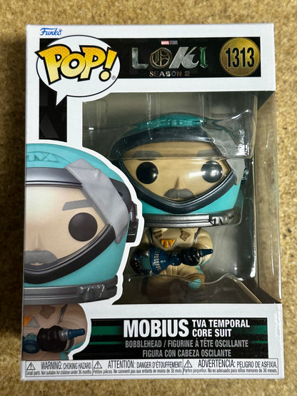Marvel Funko Pop! - Mobius (TVA Temporal Core Suit) #1313 Disney + Loki S2 2023