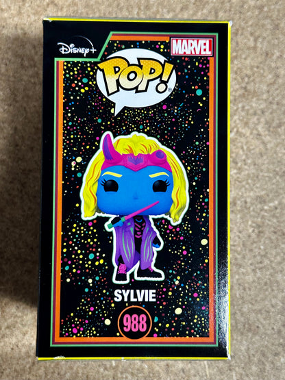 Marvel Funko Pop! - Sylvie #988 Loki Disney + Series 2022 Exclusive Black Light