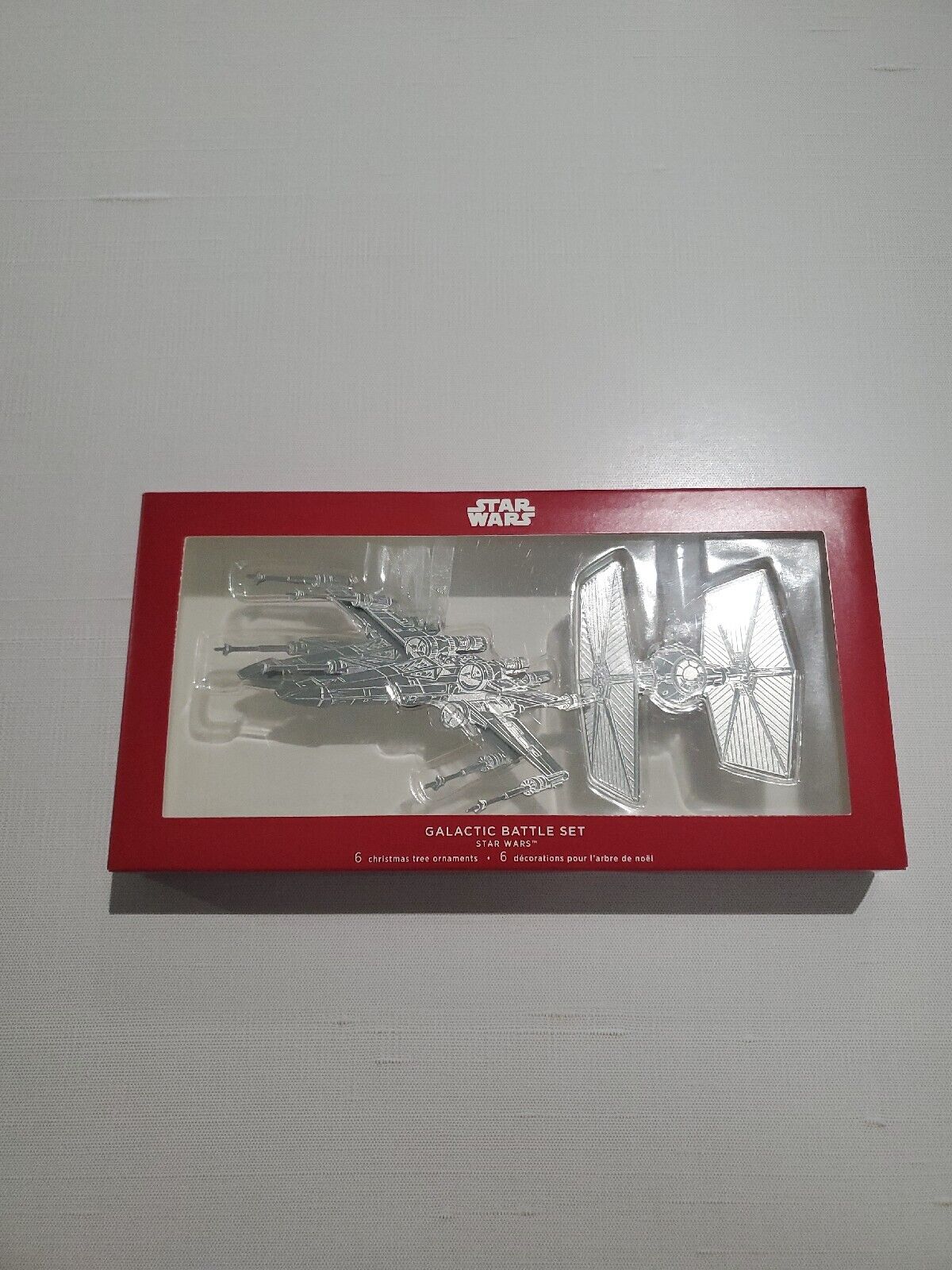 Star Wars Ornament - 2020 Hallmark Star Wars Galactic Battle set 6 ornaments X-wing/Tie Fighter