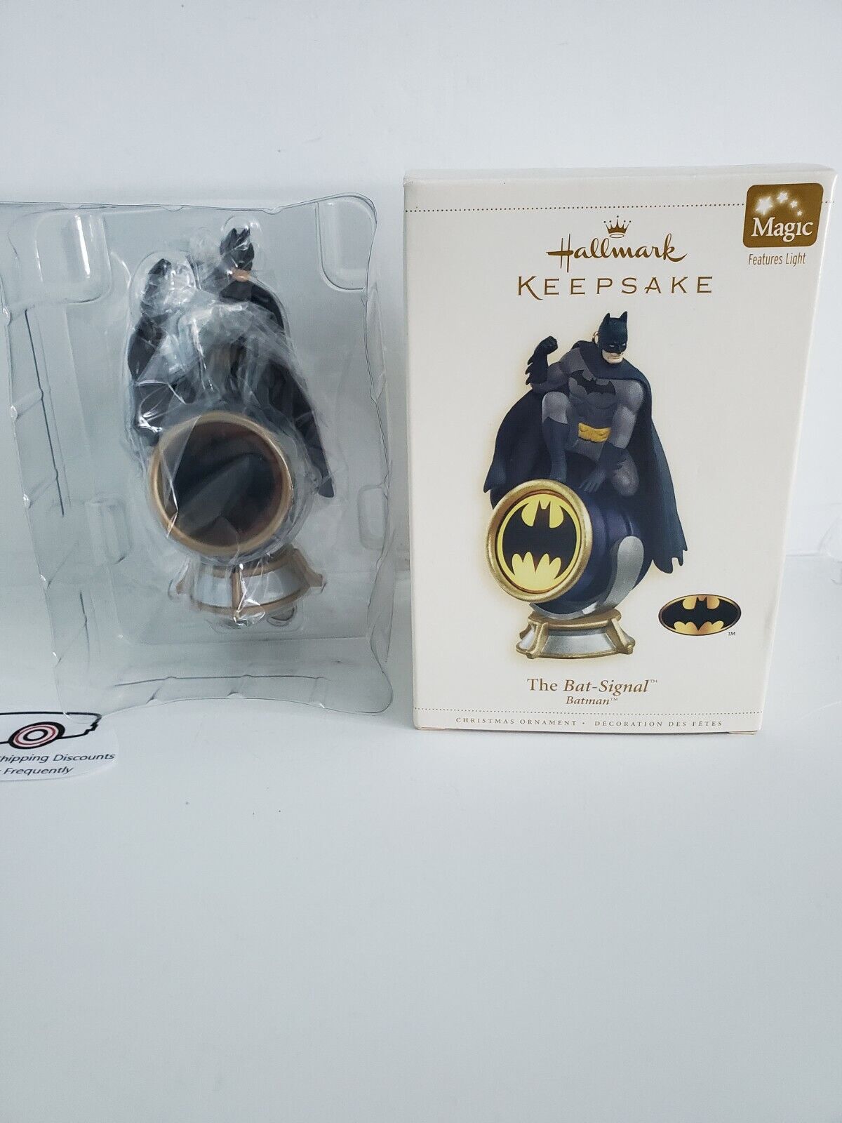 Batman Ornament - 2006 Hallmark The Bat-Signal Batman Keepsake Ornament