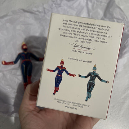Marvel Ornament - 2019 Hallmark Keepsake Christmas Ornament CAPTAIN MARVEL : RED Version