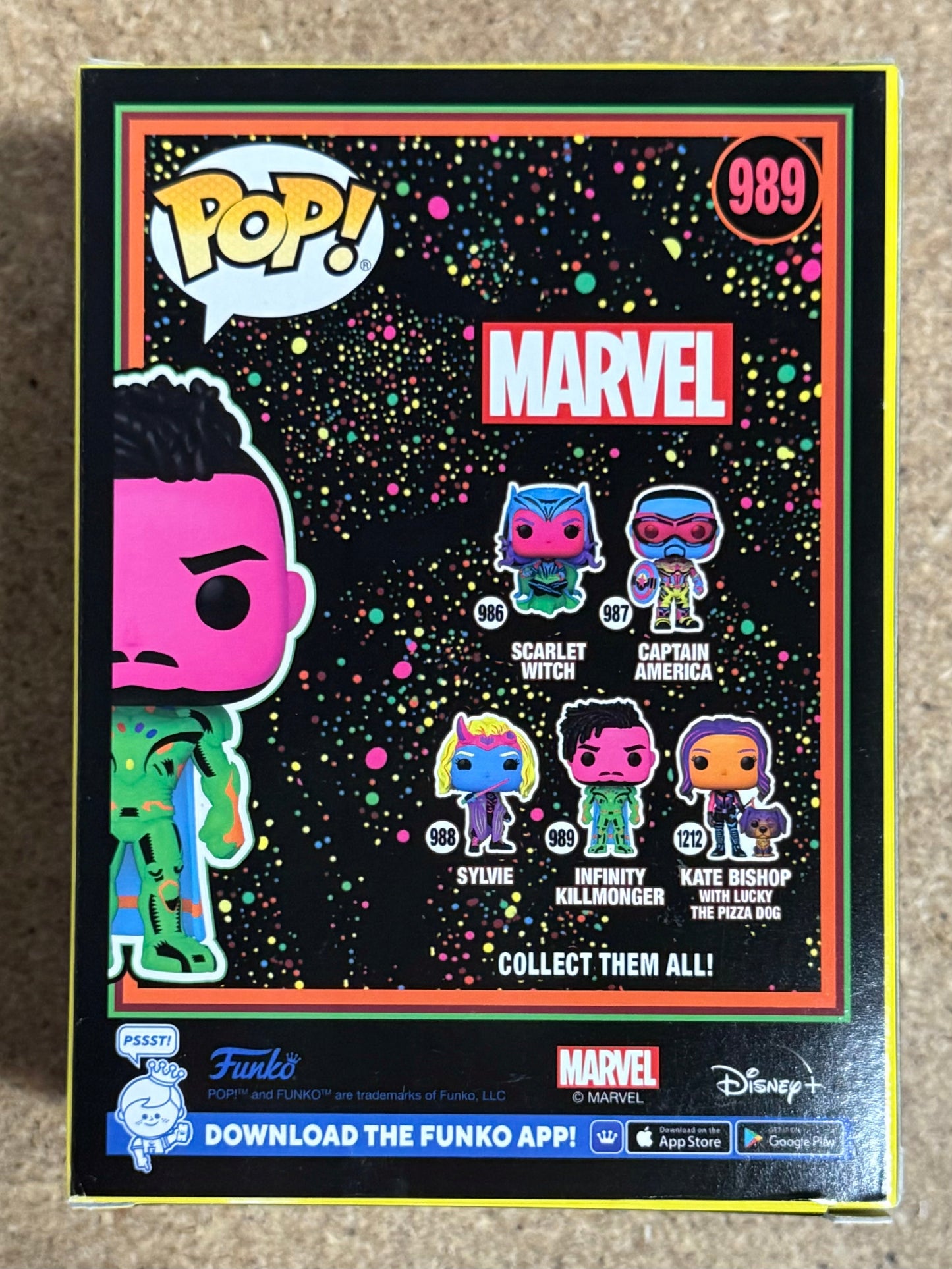 Marvel Funko Pop! - Infinity Killmonger #989 What If? 2022 Exclusive Black Light