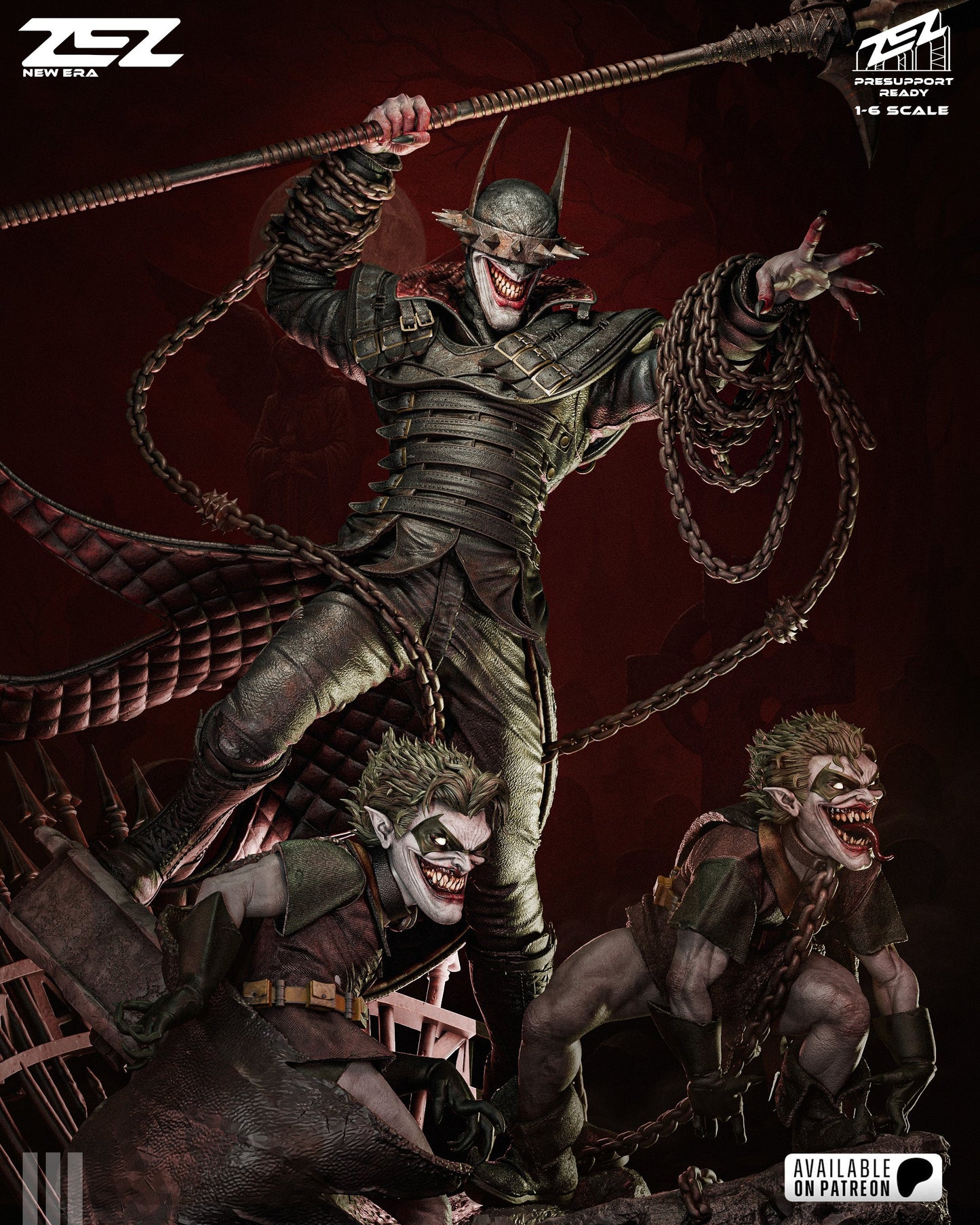 DC Comics Statue - The Batman Who Laughs (1:6 Scale & Bust)