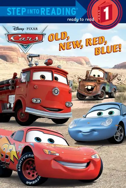 Disney Paperback Book - Old, New, Red, Blue! (Cars)