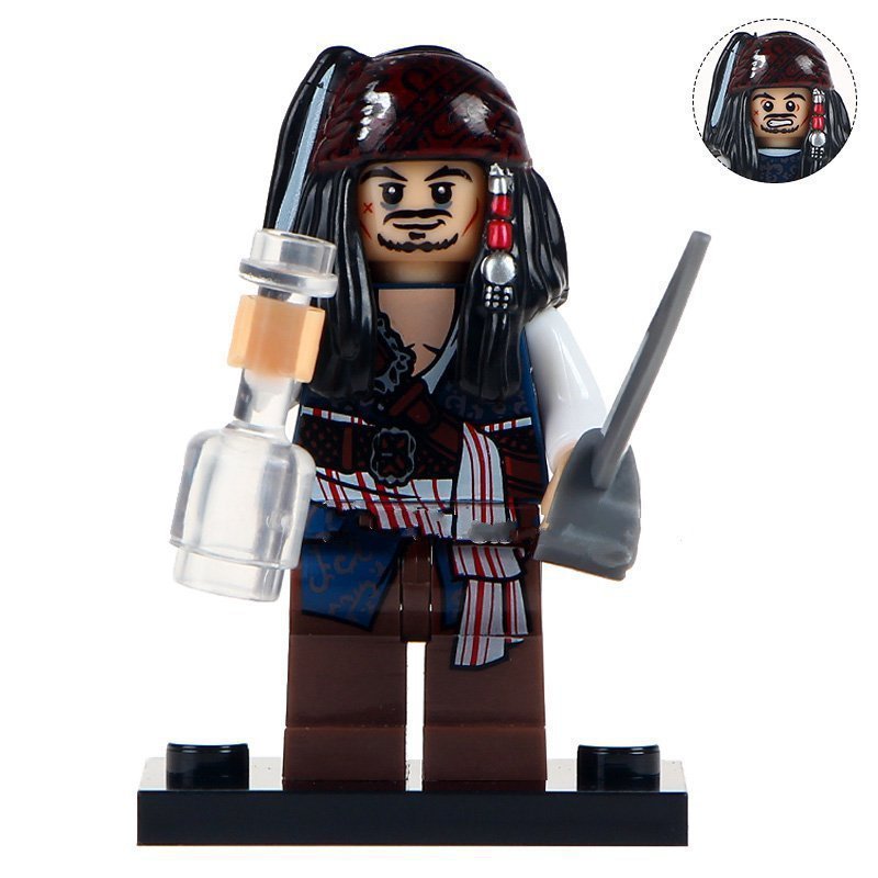 Disney Lego Custom Minifigure - Jack Sparrow