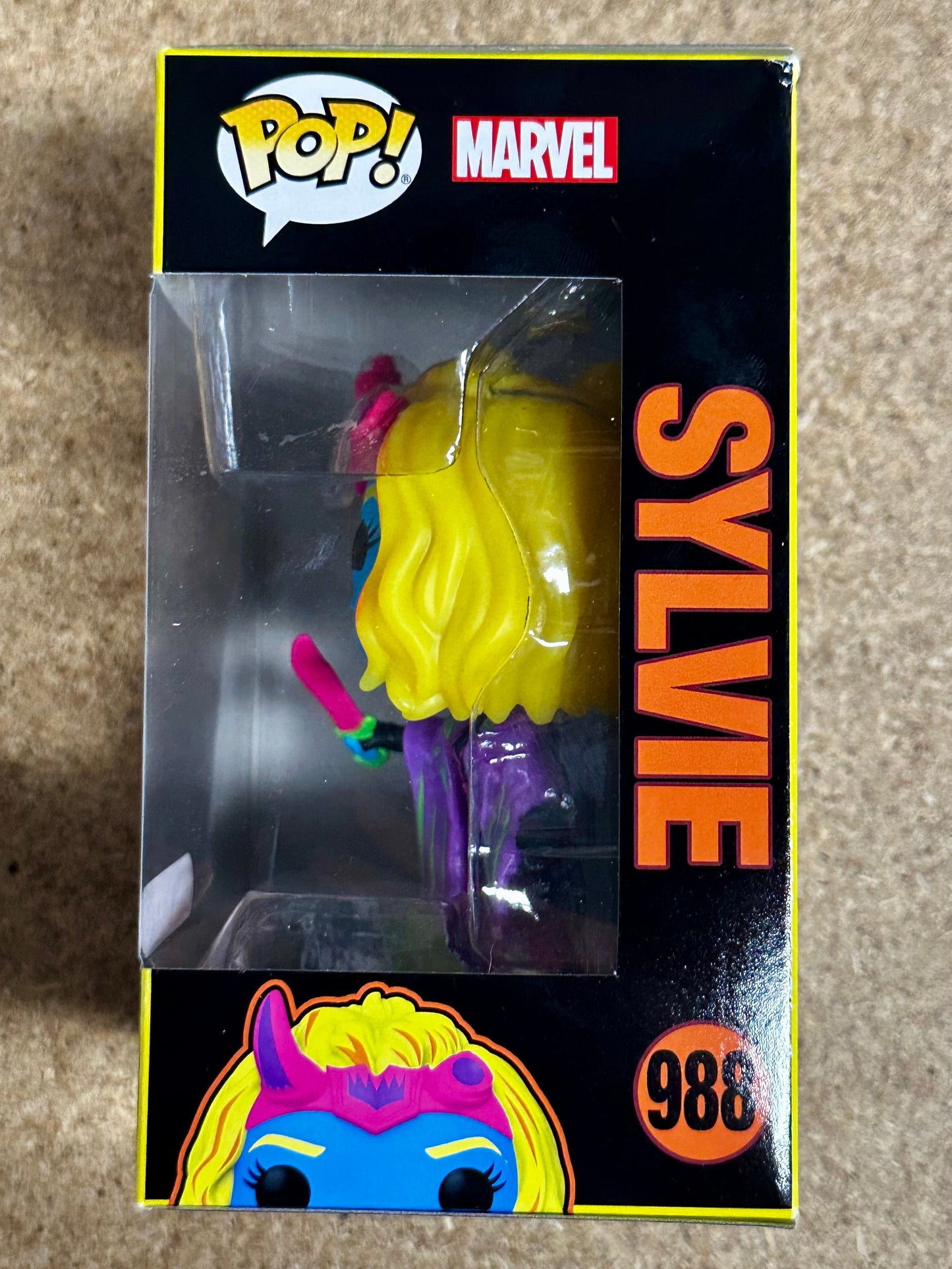 Marvel Funko Pop! - Sylvie #988 Loki Disney + Series 2022 Exclusive Black Light