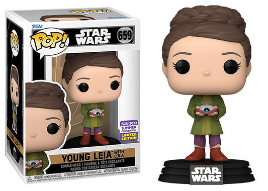 Star Wars Funko Pop! - Young Leia w/ Lola (2023 Summer Convention Exclusive)
