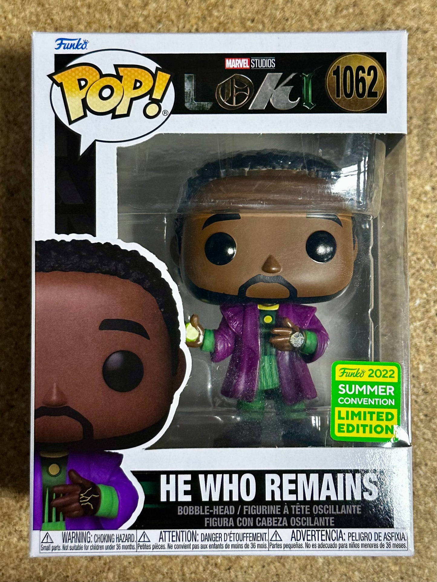 Marvel Funko Pop! - He Who Remains #1062 SDCC 2022 Summer Con Vaulted Exclusive