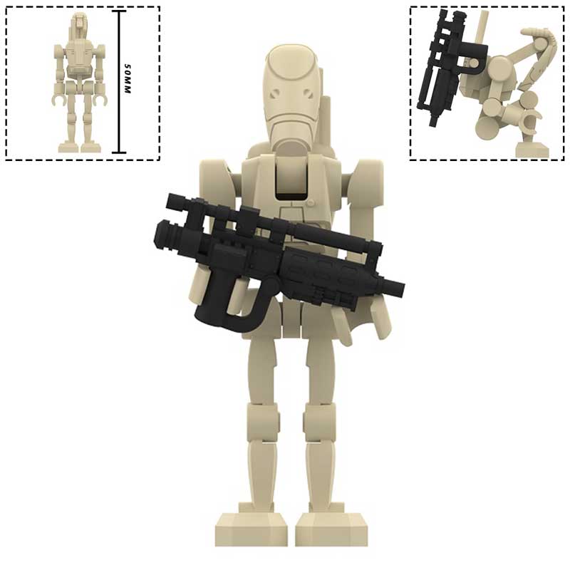 Star Wars Lego Custom Minifigure - Battle Droid Clone Wars