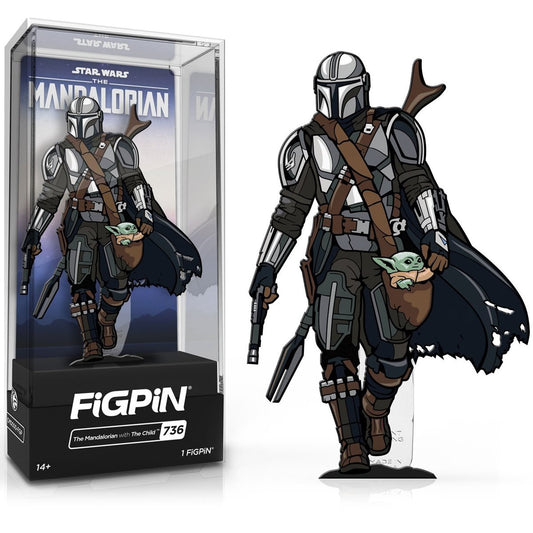 Star Wars FiGPiN Enamel Pin - The Mandalorian Season 2 - The Mandalorian with The Child