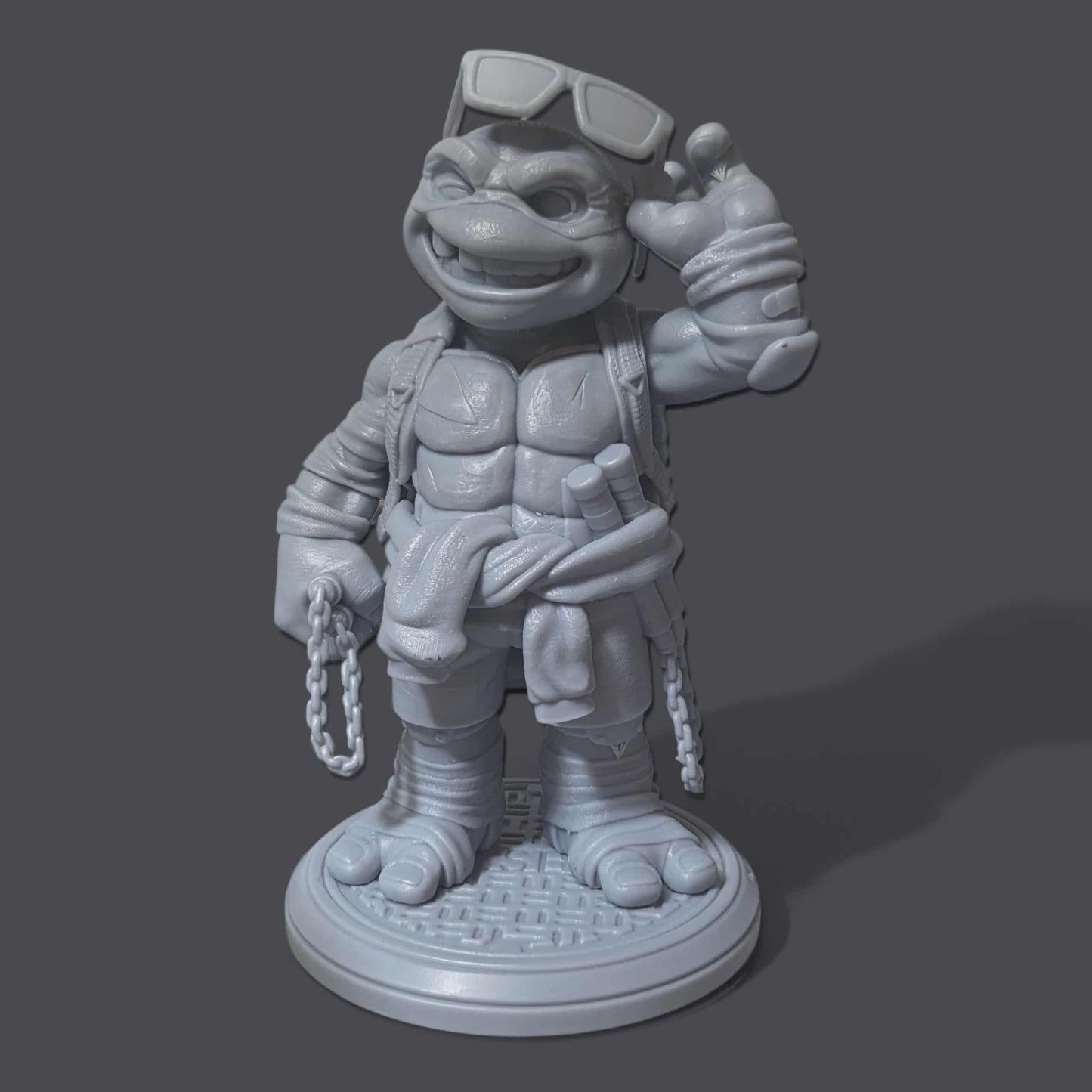 TMNT Figurine - Toon Michaelangelo (1:12 Scale)