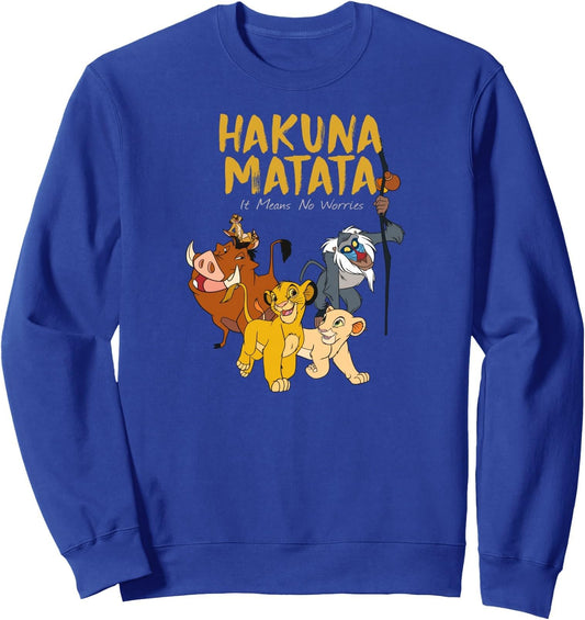 Disney Sweatshirt - Lion King Classic It Means No Worries