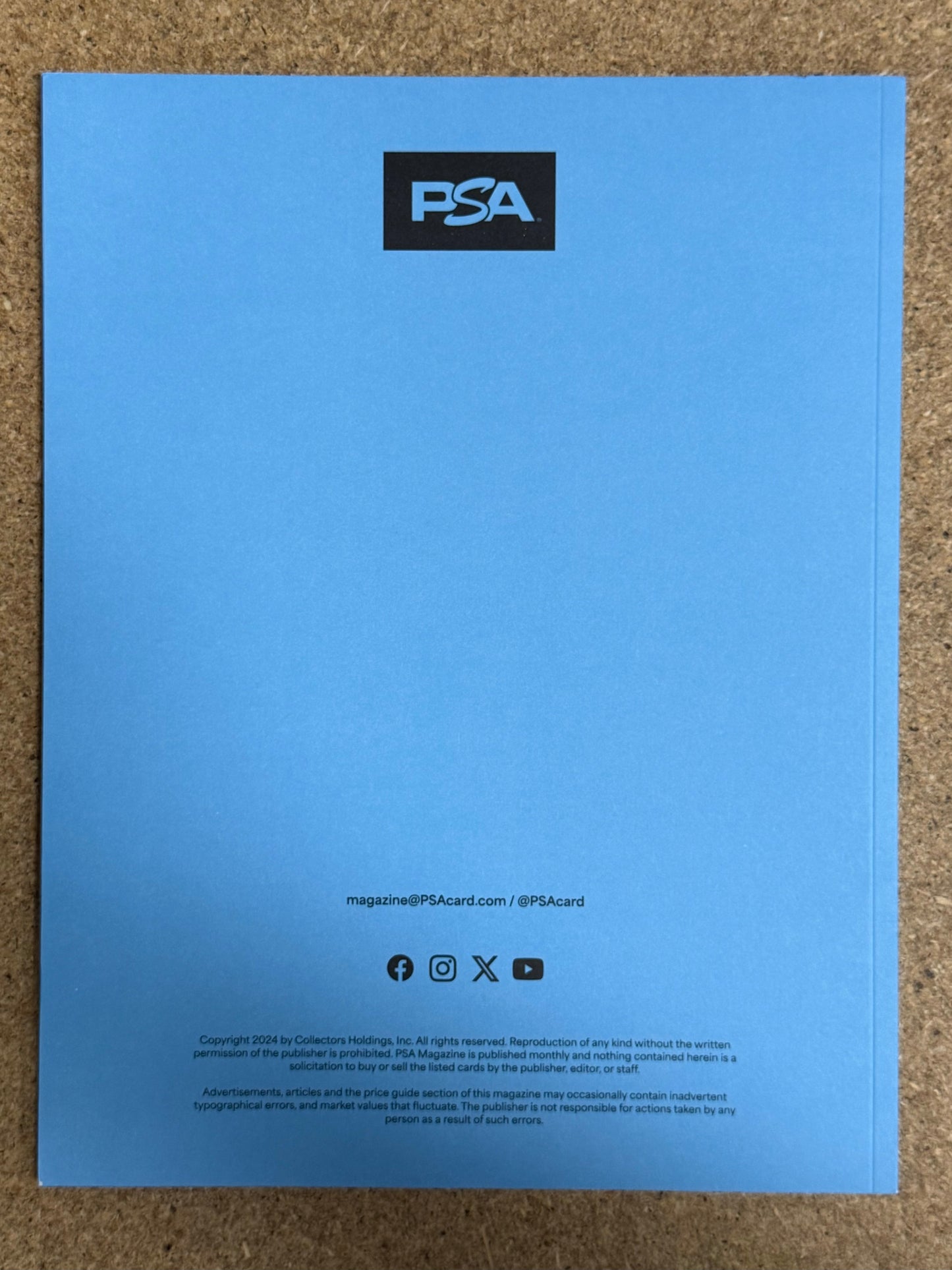 Star Wars May 2024 PSA Magazine Luke Skywalker Blue Cover Vol 2