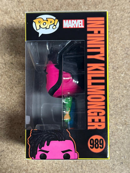 Marvel Funko Pop! - Infinity Killmonger #989 What If? 2022 Exclusive Black Light