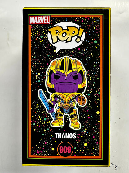 Marvel Funko Pop! - Thanos #909 Avengers Endgame Black Light Target 2022 Exclusive