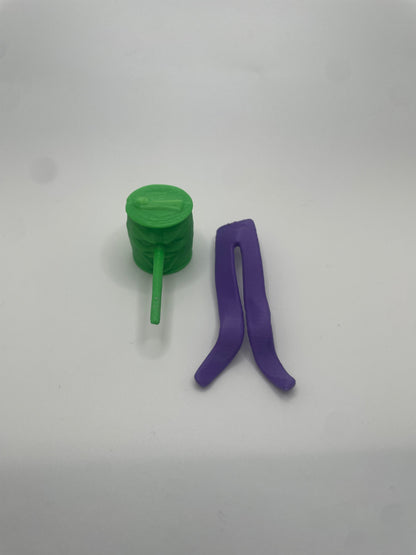 DC Super Powers Joker Hammer & Coat Tail Set Repro Part 1984 Vintage Kenner
