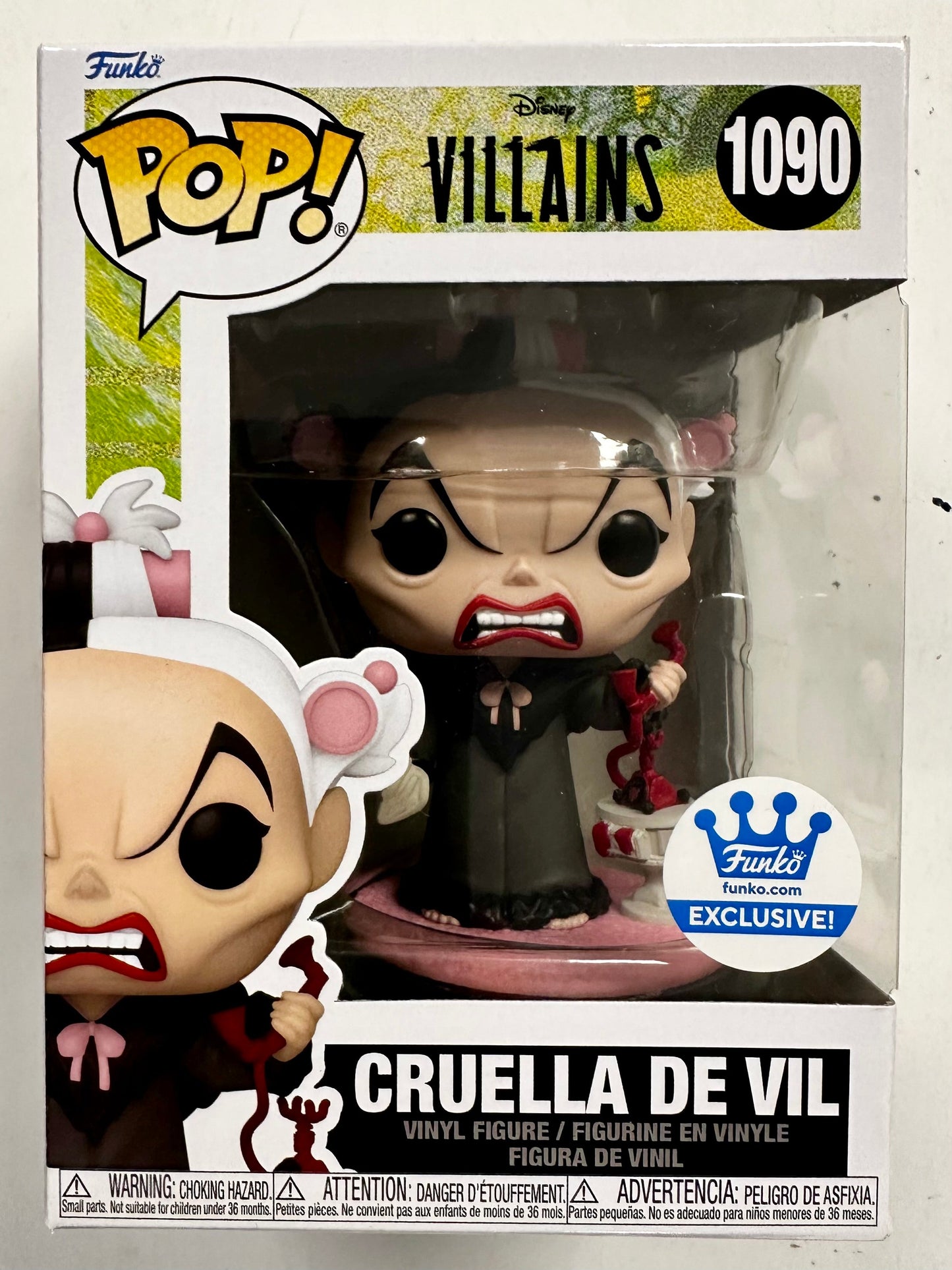 Disney Funko Pop! - Cruella De Vil #1090 Villains 101 Dalmatians 2023 Exclusive