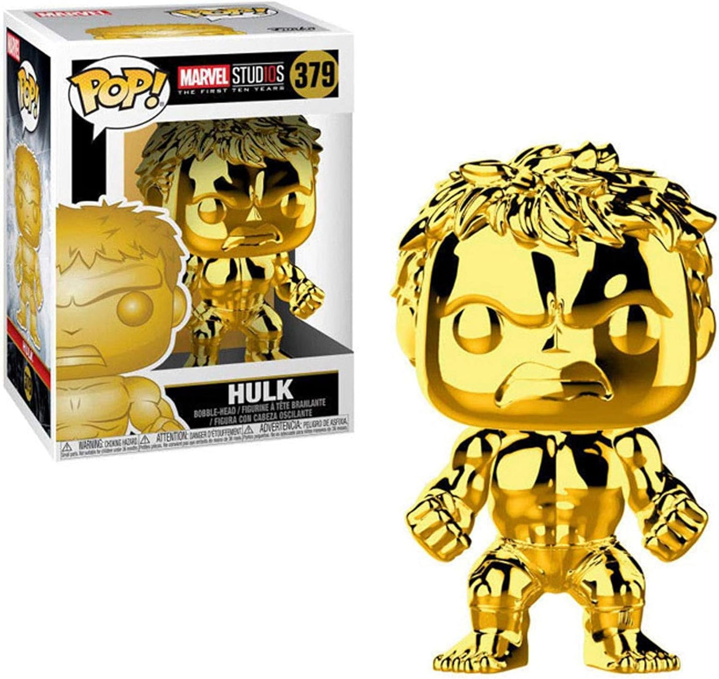 Marvel Funko Pop! - Marvel Studios 10 - Hulk (Gold Chrome)