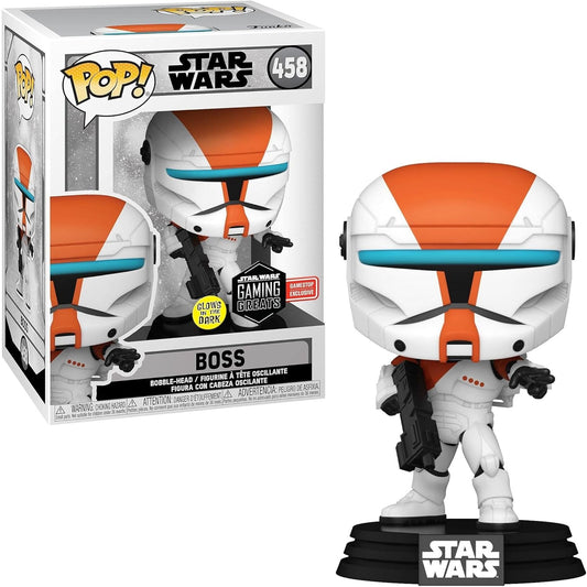 Star Wars Funko Pop! - Republic Commando - Boss (Glow) Vinyl Figure