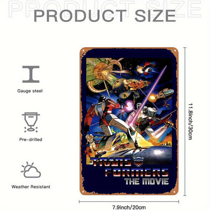 Transformers: The Movie Tin Metal Sign