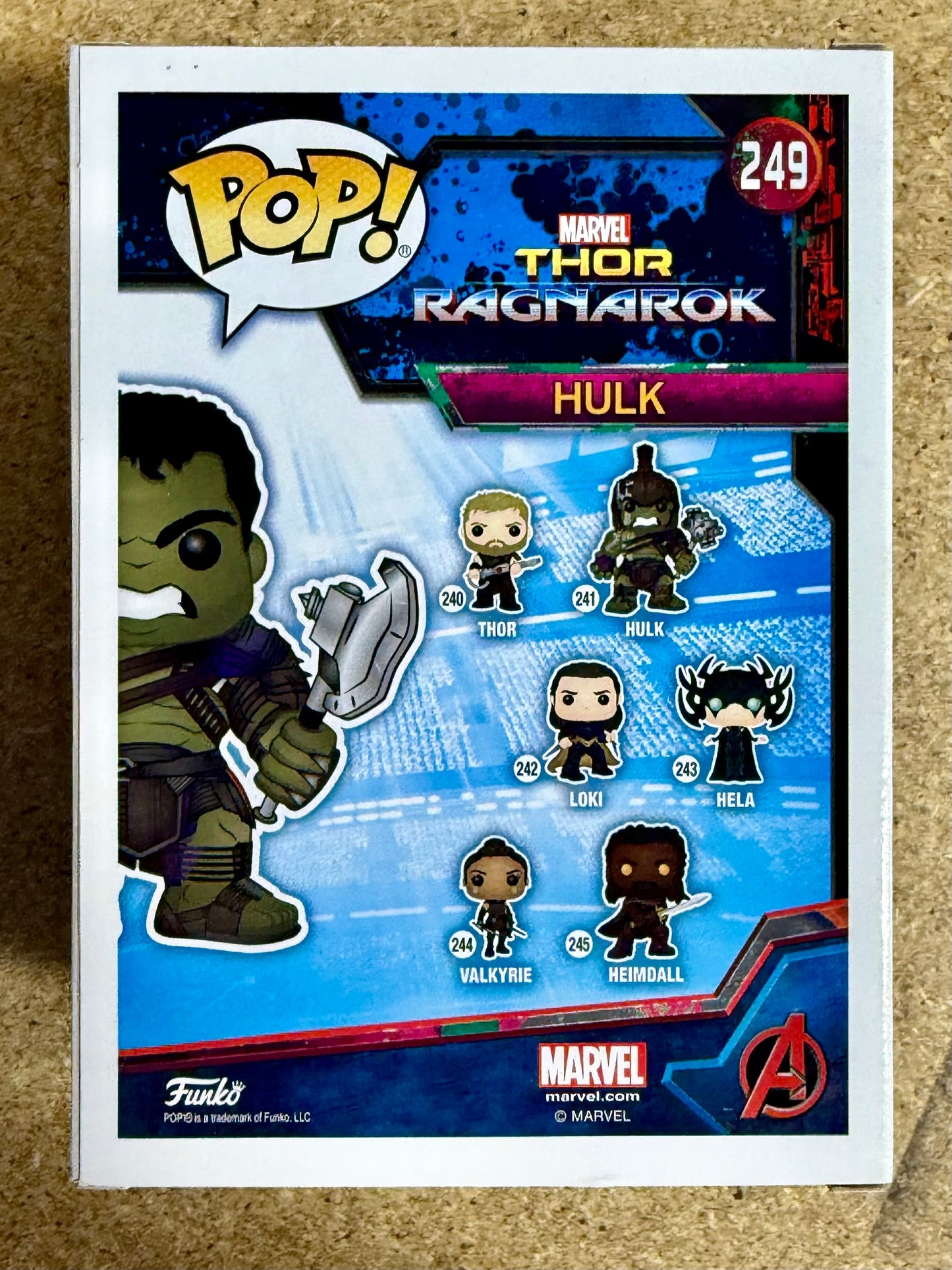 Marvel Funko Pop! - Hulk (Gladiator) #249 Thor Ragnarok 2017 Vaulted Exclusive
