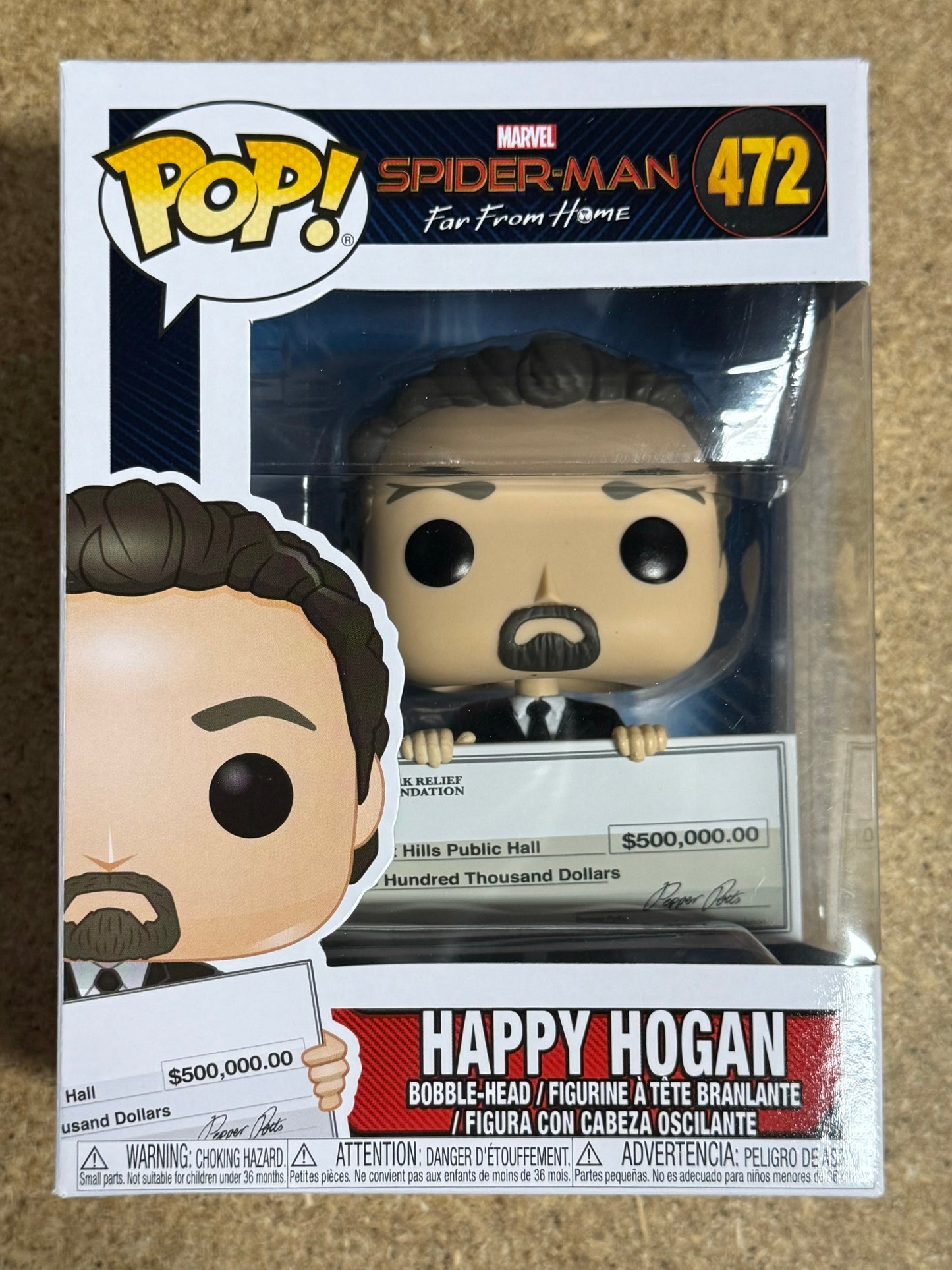 Marvel Funko Pop! - Happy Hogan #472 Spider-Man: Far From Home 2019 Vaulted