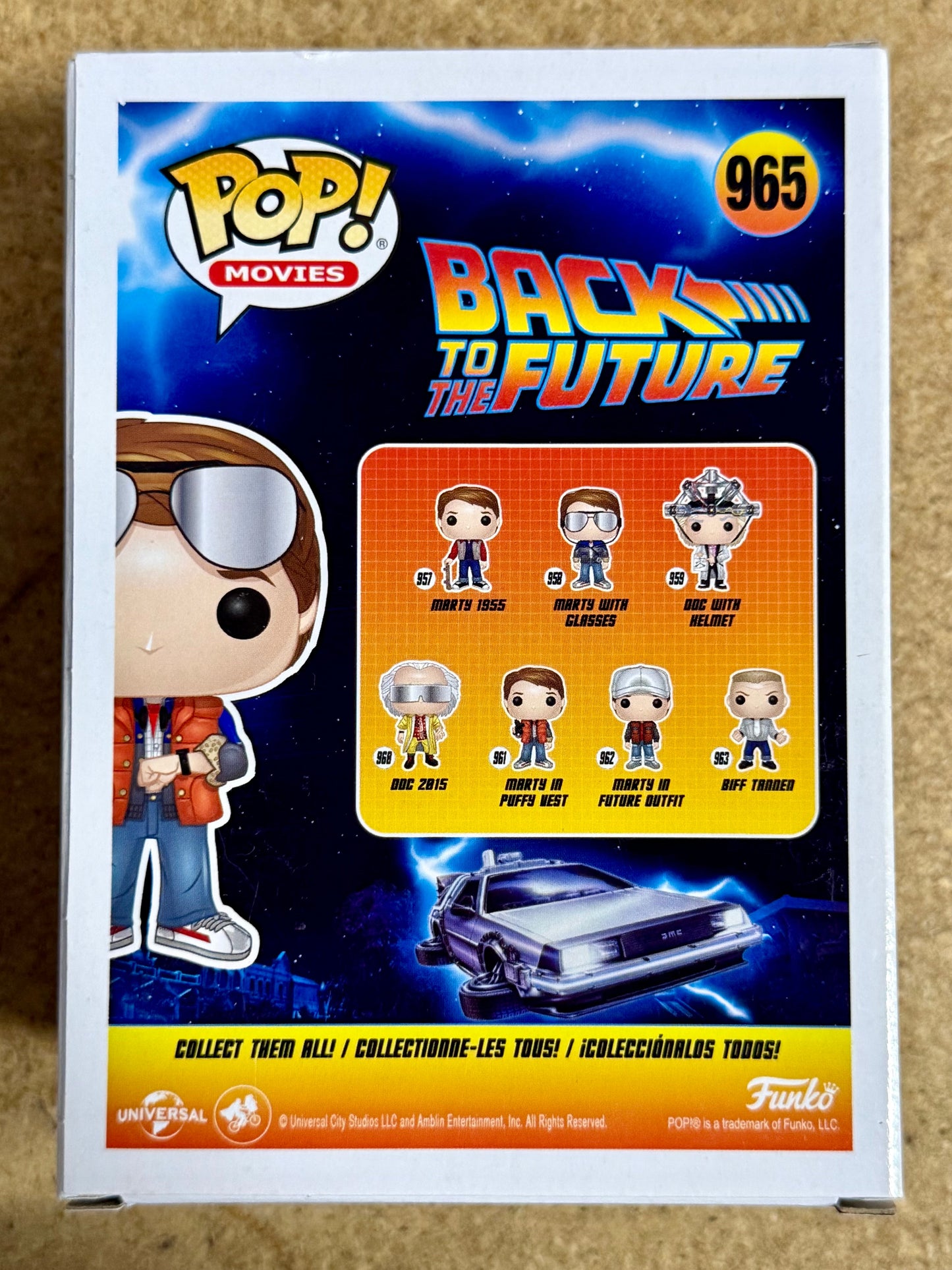 Movies Funko Pop! - Marty Checking Watch #965 Back to The Future SDCC 2020 Summer Con Exclusive
